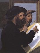 Giovanni Battista Paggi Self-Portrait with an Architect Friend oil painting reproduction